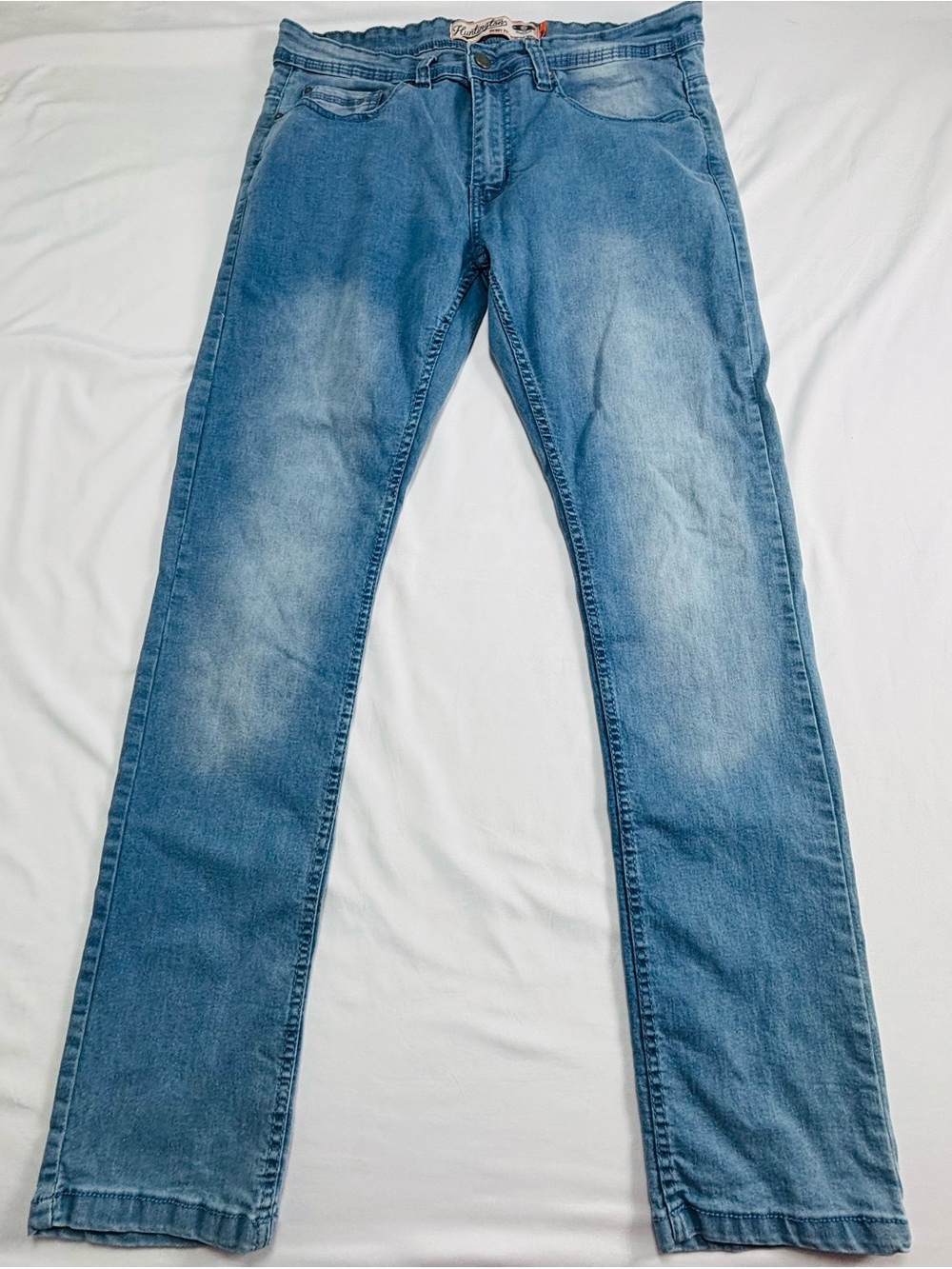 Men's Light Blue Slim Straight Jeans M552
